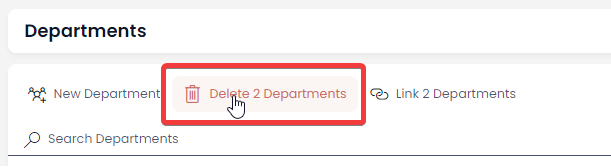 A screenshot the demonstrates how to delete multiple items. A red box surrounds the button that the user must press to delete multiple items. It is a red button with a trash can icon.